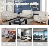 [Best Seller!]3 Piece Living Room Couch Set, Faux Leather Sofa Set, Modern Sofa Couch Set Living Room Furniture (Sofa+Loveseat+C