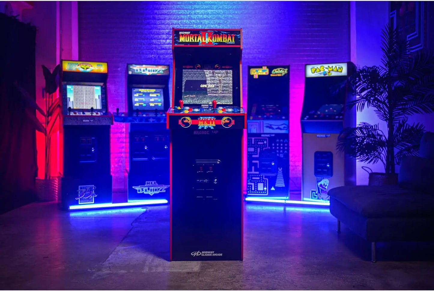 Mortal Kombat II Deluxe Arcade Cabinet With 14 Classic Games