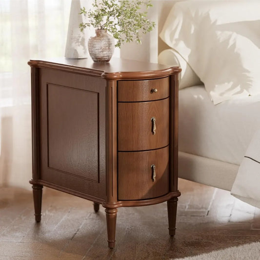XMSJ Nightstand With Charging Station And 3 Drawers