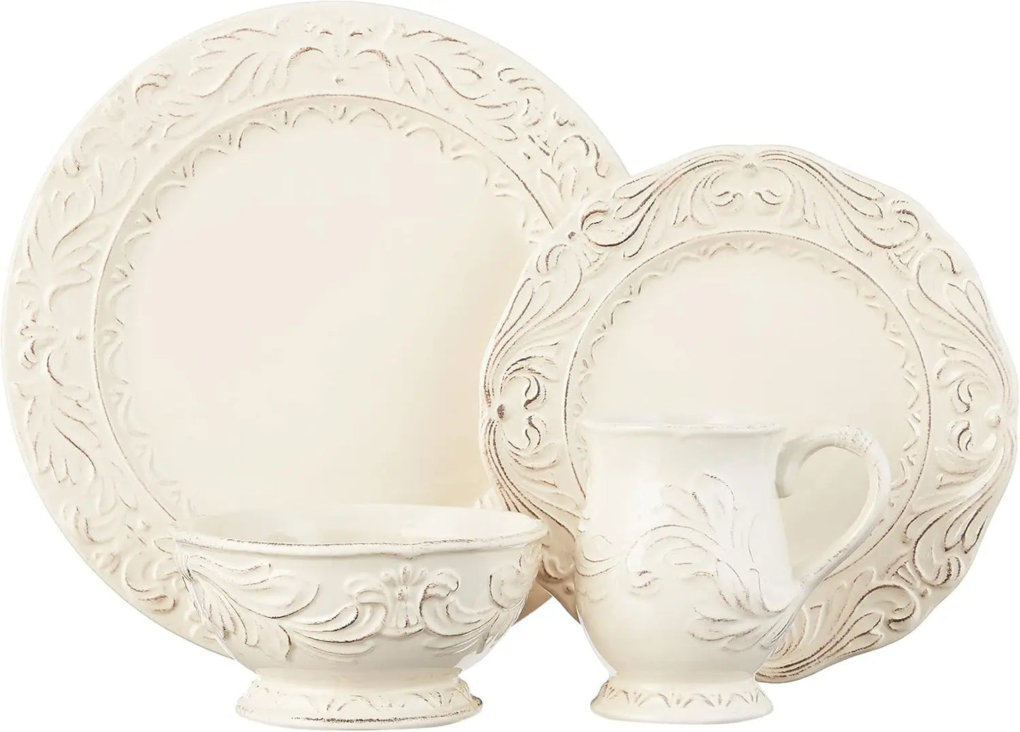 LIEI Firenze Ceramic Dinnerware Set Service For 4