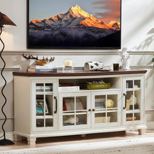Large Sideboard Buffet Cabinet with Storage, Vintage White Farmhouse 60