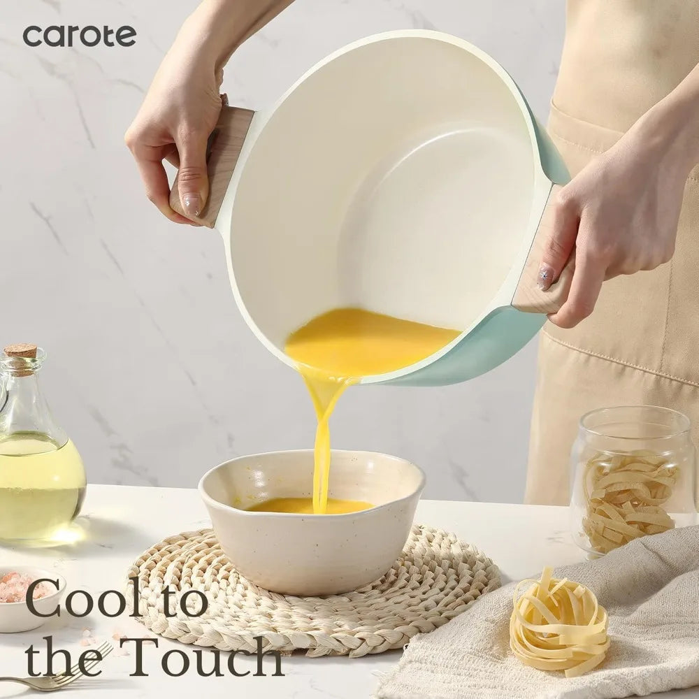 DAFIFY Nonstick Ceramic Pots And Pans Cookware Set For Induction