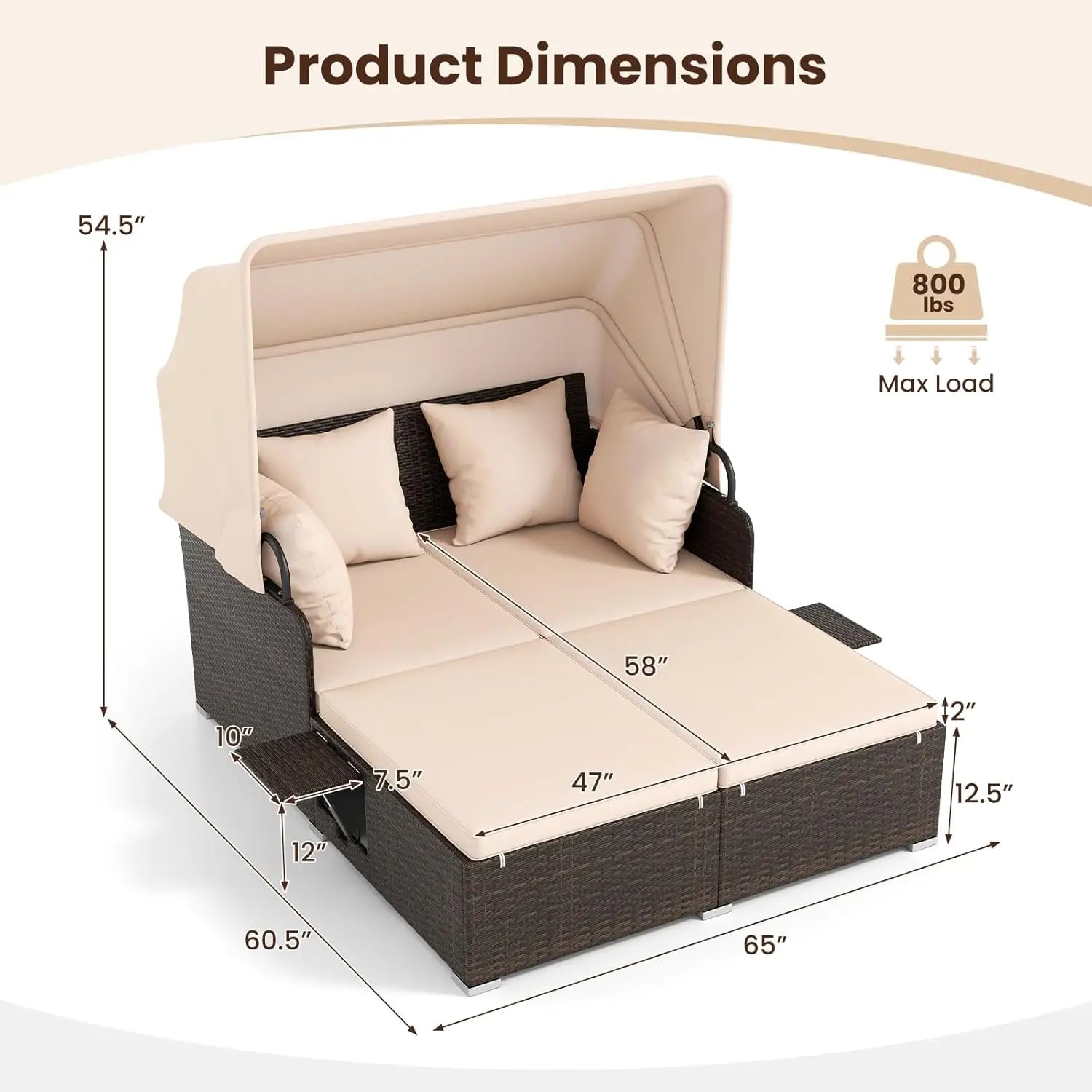  Garden furniture seating set for entertaining guests
