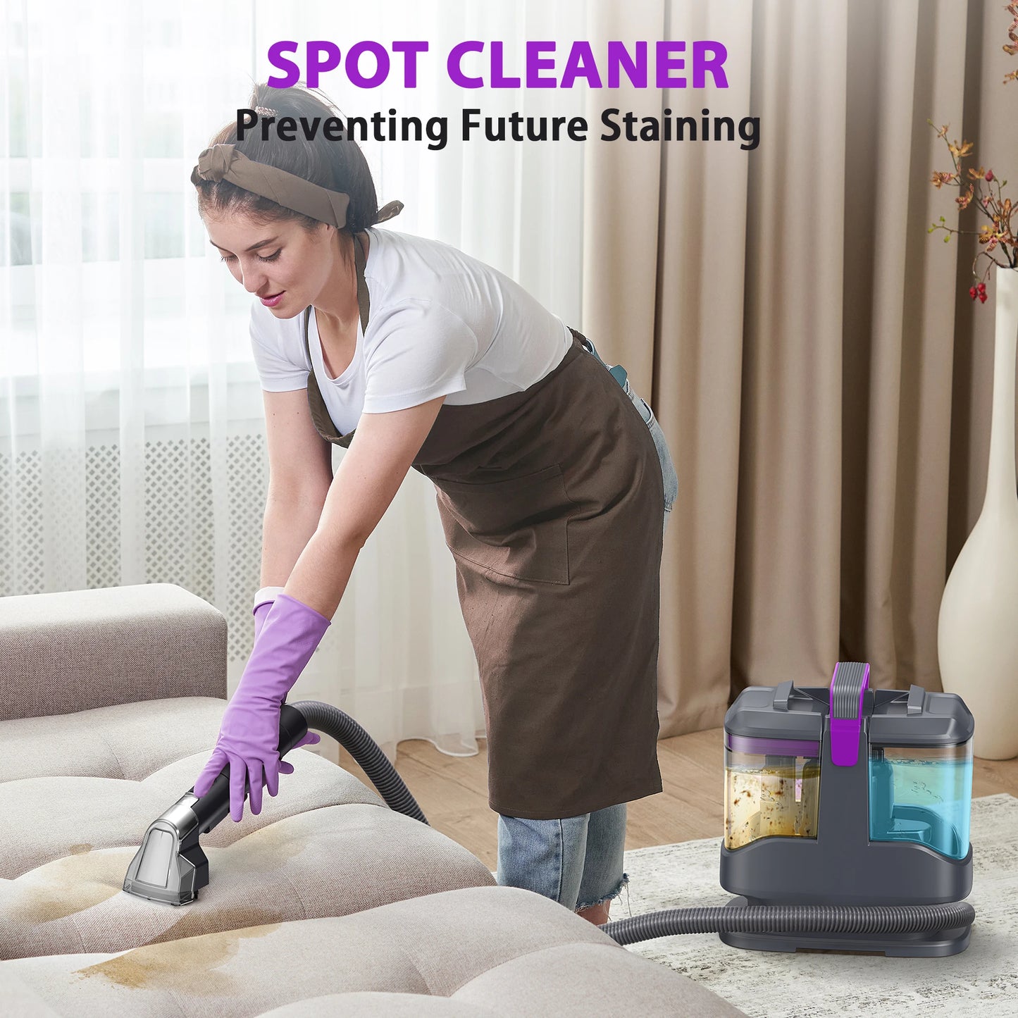 INSE C9 Spot Vacuum Cleaner Wet Sprayer For Sofa Car