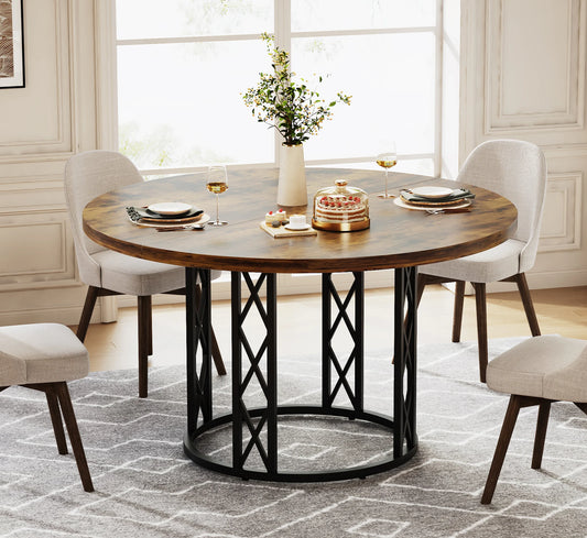 Tribesigns Round Dining Table For Modern Home Kitchen