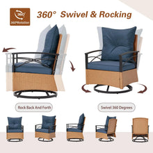 XIAOLANG Patio Furniture Set Outdoor Rocker Chairs with Cushions