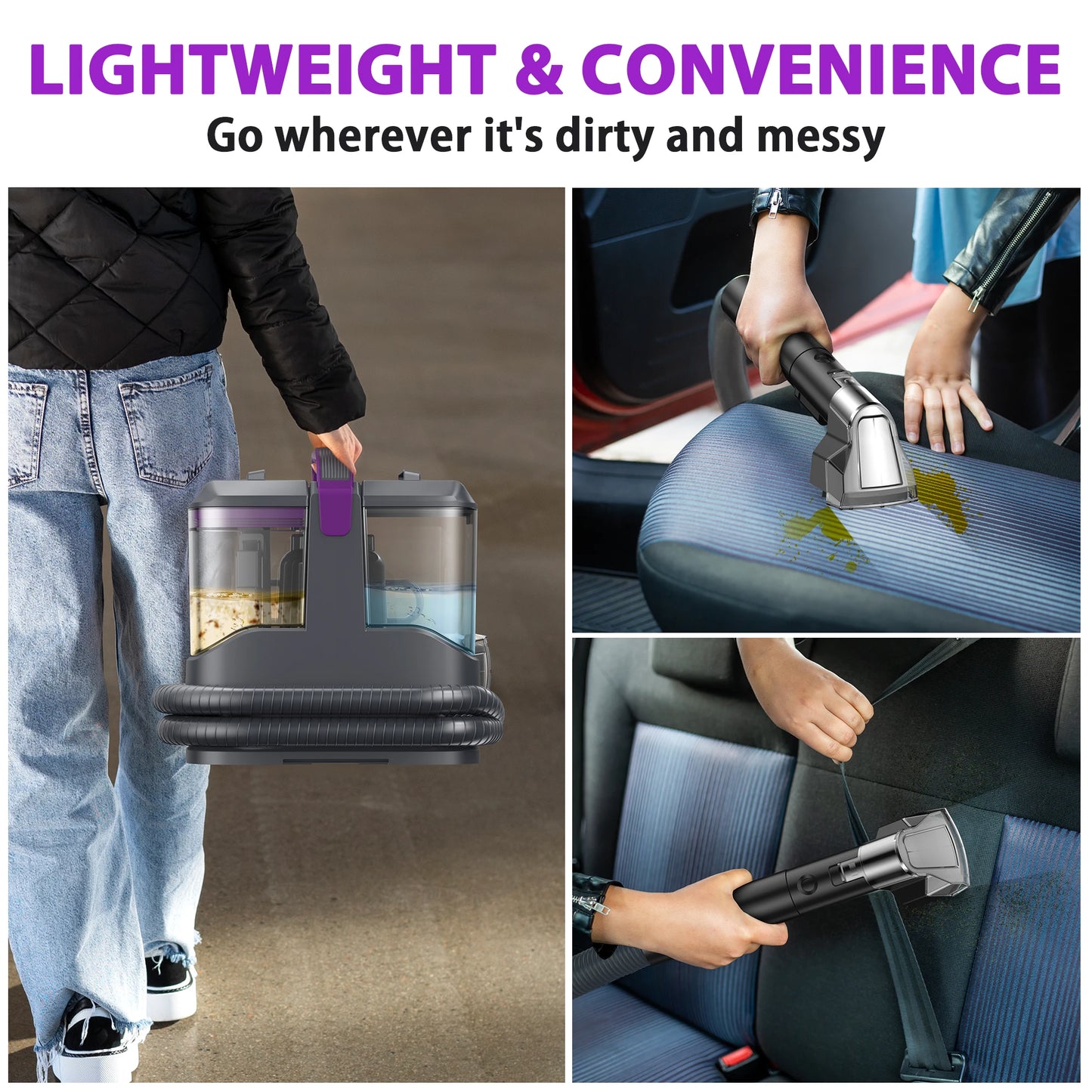 INSE C9 Spot Vacuum Cleaner Wet Sprayer For Sofa Car