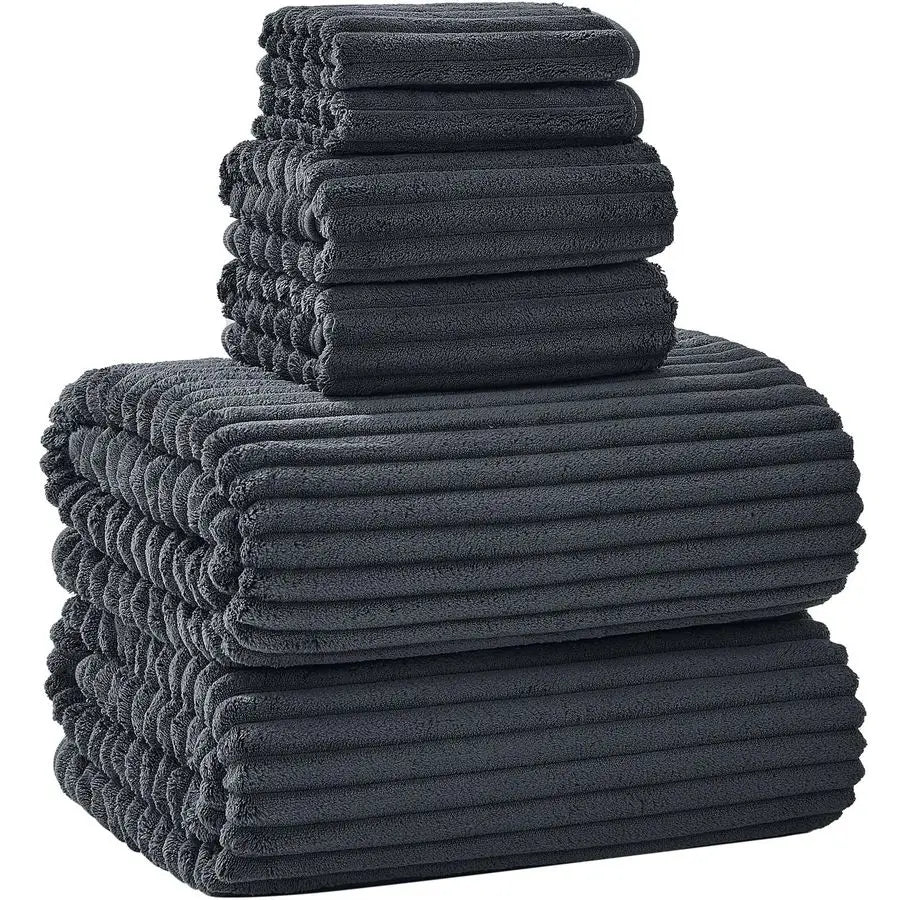 Large Bath Towel Set of 6 40x80,Oversized Bath Sheet Super Soft Highly Absorbent Microfibers Quick Dry Luxury Shower Towel for B