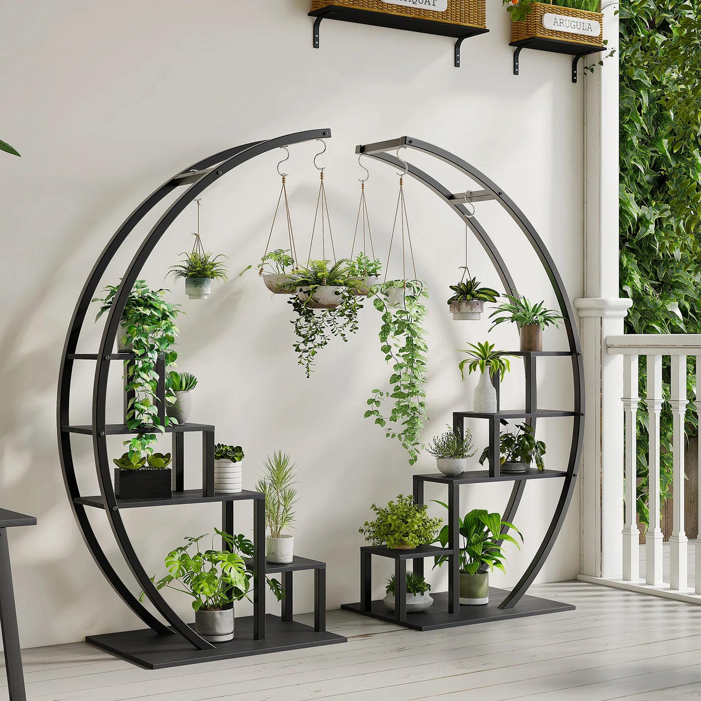 Minimalist in plant stand indoor rack with multiple shelves