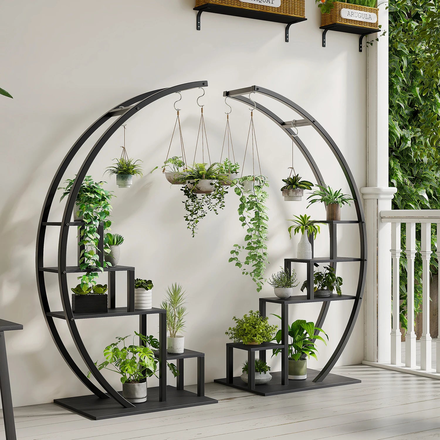 Minimalist in plant stand indoor rack with multiple shelves