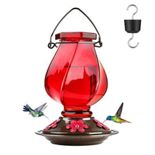 Hummingbird feeder in red