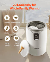 SucceBuy 20L Towel Warmer Bucket With LED Light Timer