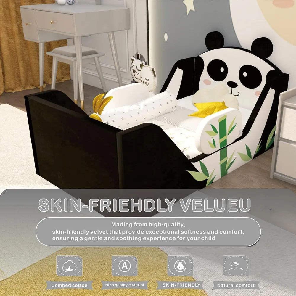 Toddler Bed With FoamFilled SafetyBoard For Ages 2 To 7