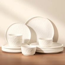 Dinnerware sets plates and bowls sets color white