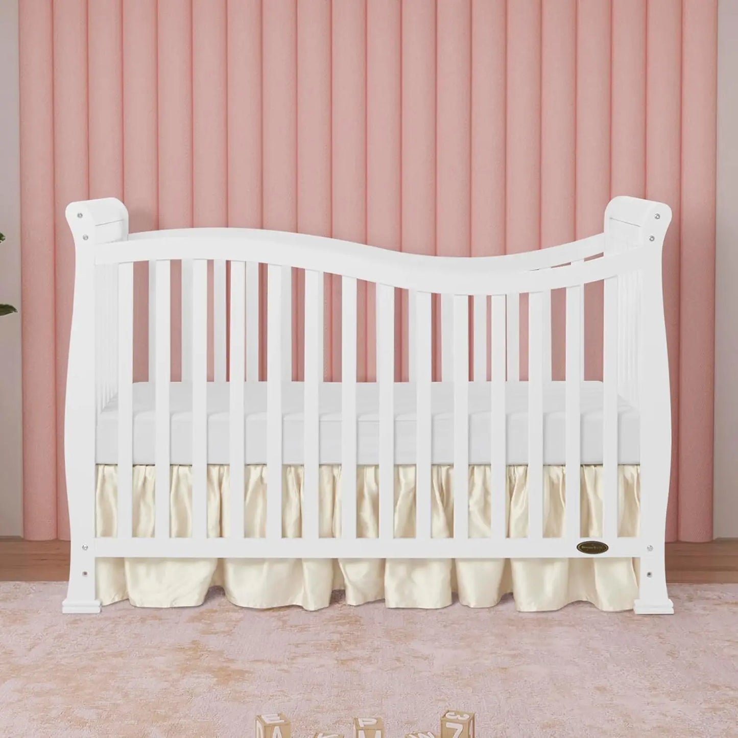 7-in-1 Convertible Baby Crib Greenguard Gold Certified