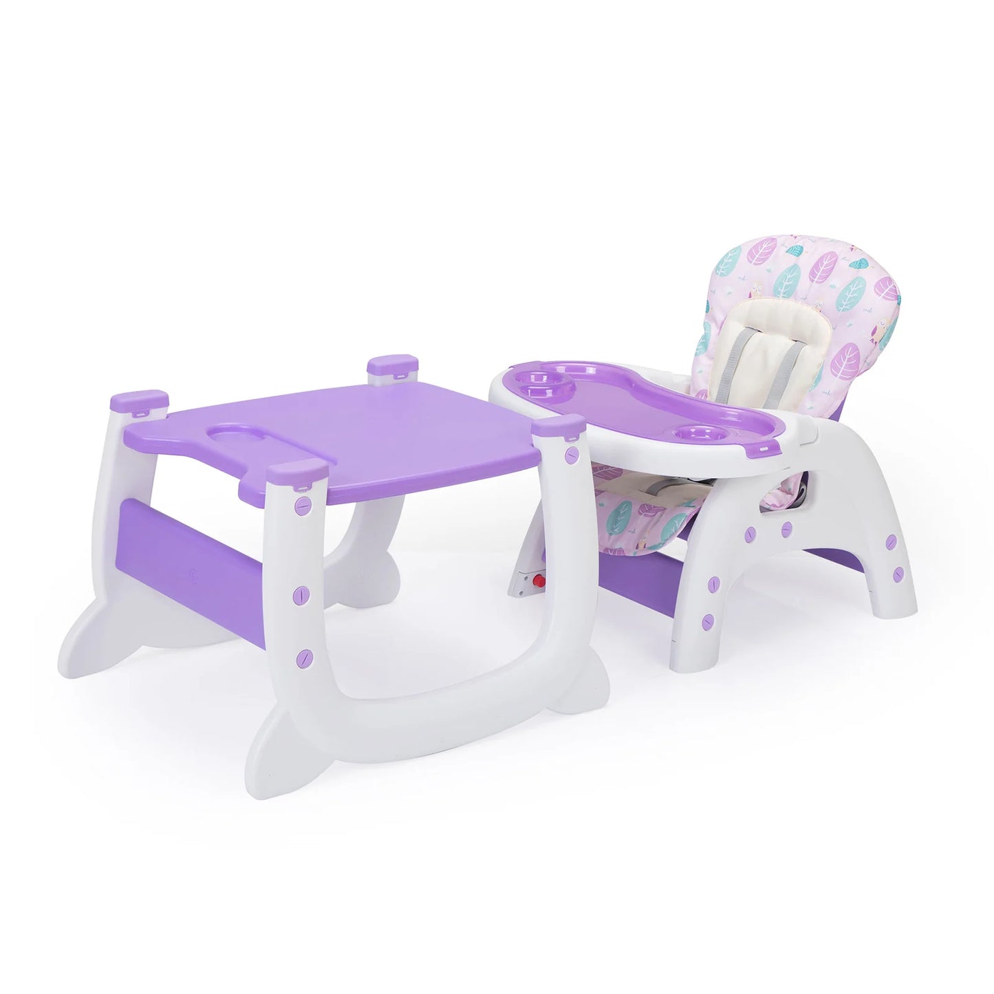 Convertible High Chair And Table Set Babies Toddlers Feeding Tray
