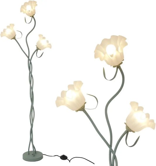 XMSJ Lotus Floor Lamp 3-Light Modern Vintage Decor