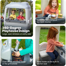 Indoor kids playhouse with fun features