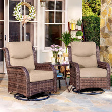 Luxury 3Piece Outdoor Wicker Patio Set with High Back Chairs