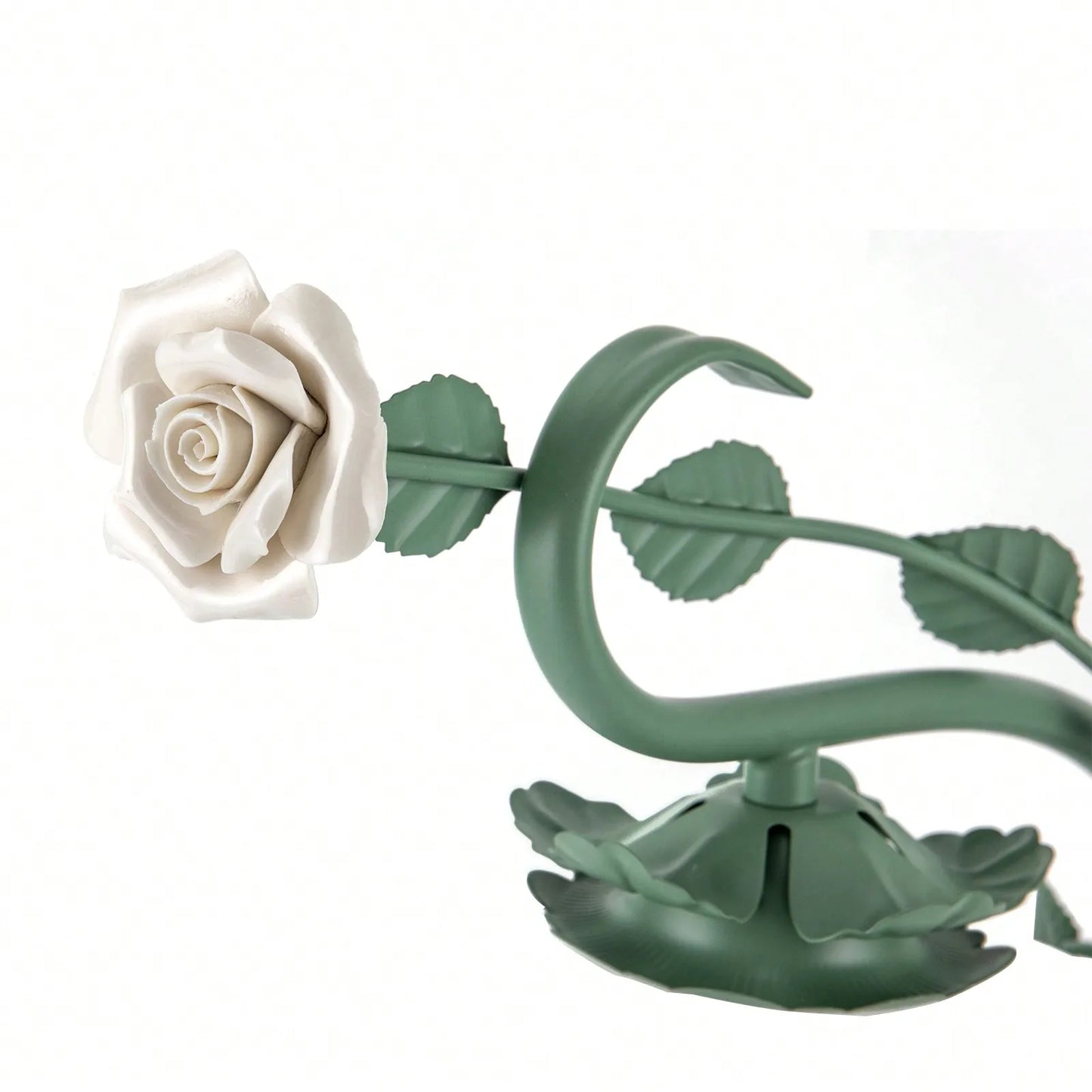 Modern Bedside Stained Glass Flower Lamp for Bedroom