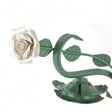 Modern Bedside Stained Glass Flower Lamp for Bedroom