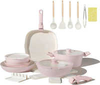 Iosn Nonstick Detachable Handle Cookware Set Induction Cooking