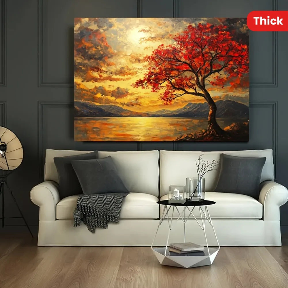 Oversized Tree of Life Canvas Painting 