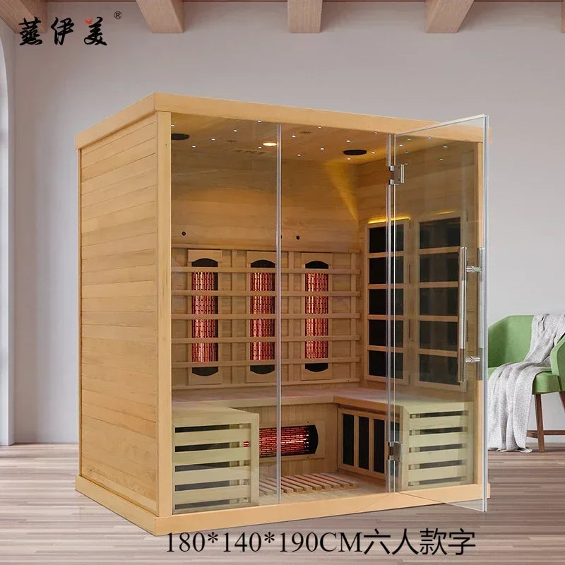 Solid Wood Home Sauna and Steam Room