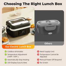 Wireless Insulated Lunch Box 1L Stainless Steel Warmer 60W 8000mAh