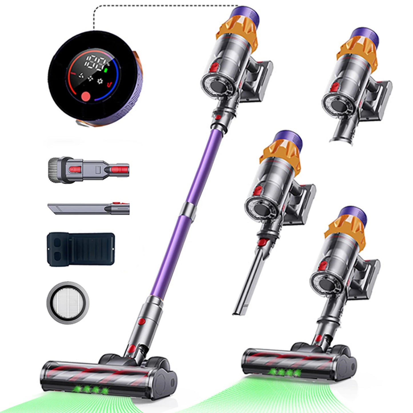 Blossom Cordless Vacuum Cleaner 550W 55000PA Brushless Motor