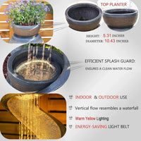 Waterproof outdoor lighting installed around a landscaped backyard