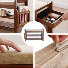 Bymaocar 2 Tier Shoe Rack Bench With Entryway Storage Basket