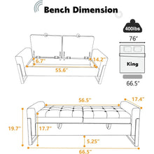 Velvet Storage Bench With Golden Legs For Bedroom Storage