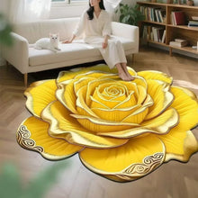3D Flower Stereoscopic Vision Mat Anti-slip Living Room Decoration Soft Carpet Washable Lounge Rug Waterproof Rugs for Bedroom