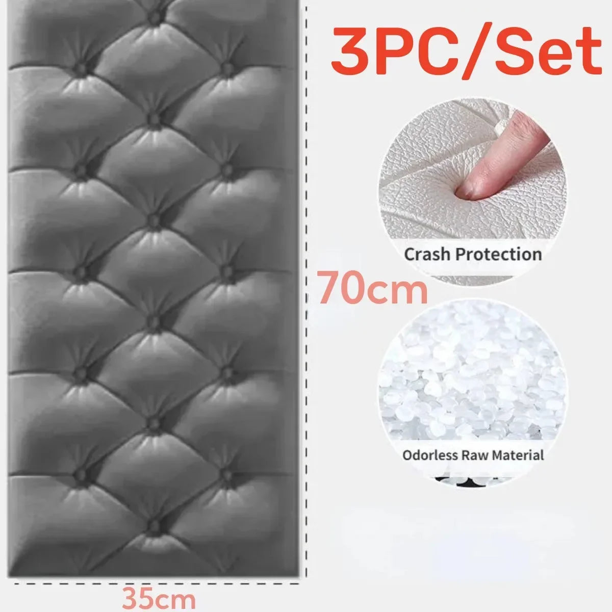 Self-Adhesive 3D Brick Wallpaper Panels Waterproof For Home Decoration