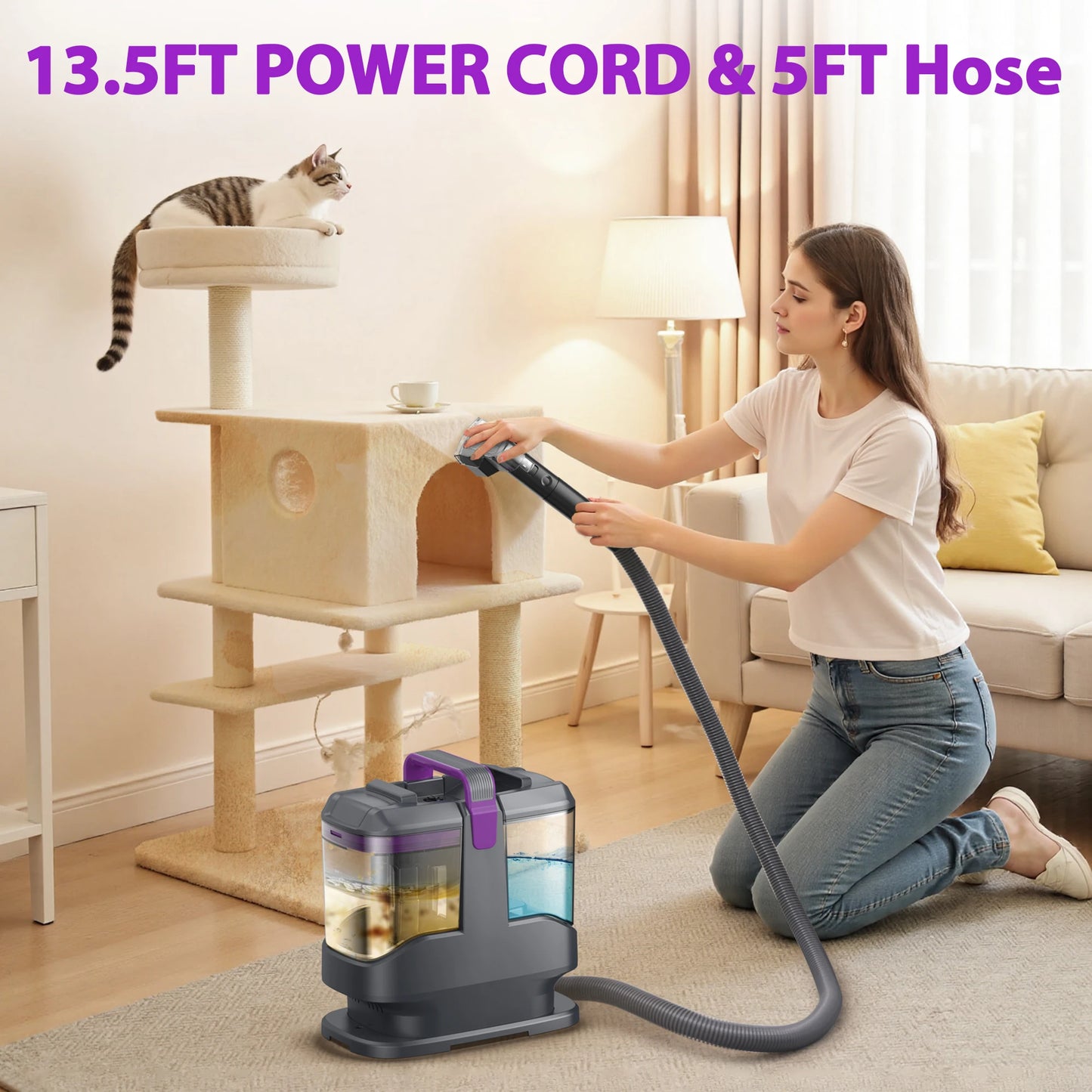 INSE C9 Spot Vacuum Cleaner Wet Sprayer For Sofa Car