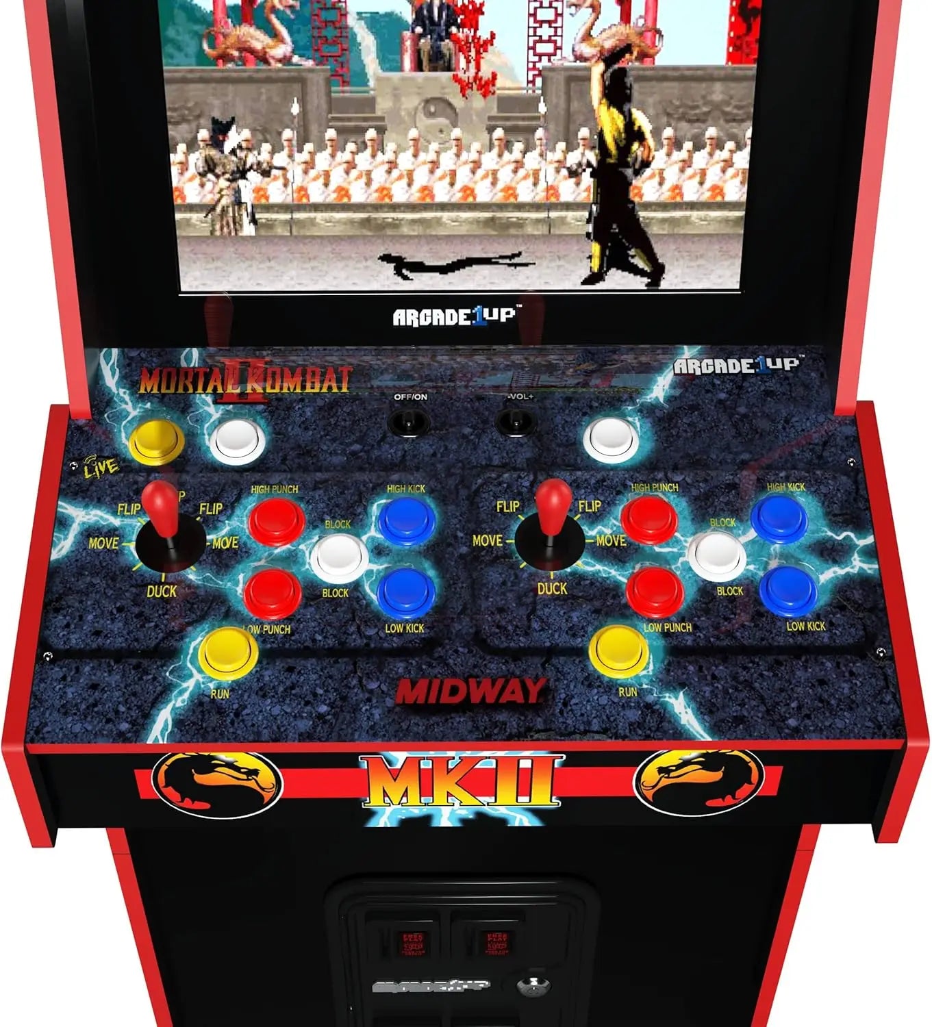 Mortal Kombat II Deluxe Arcade Cabinet With 14 Classic Games