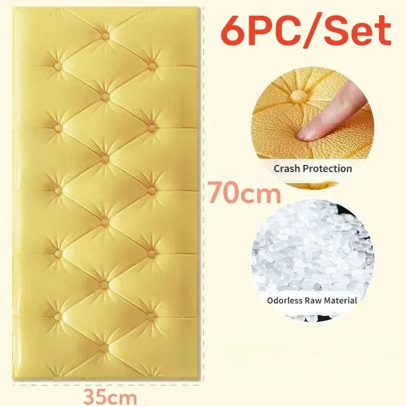 Self-Adhesive 3D Brick Wallpaper Panels Waterproof For Home Decoration