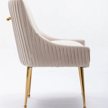 Modern Glam Boucle Velvet Dining Vanity Chair Set of 4