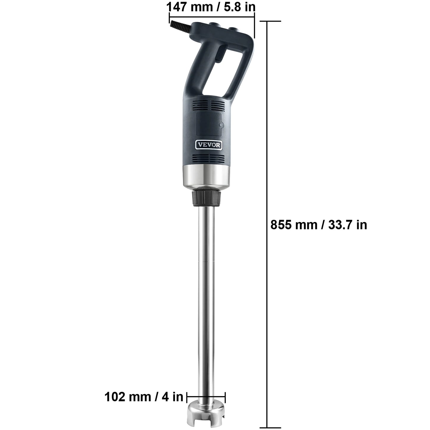 Succebuy Commercial Immersion Blender 500W Heavy Duty Variable Speed