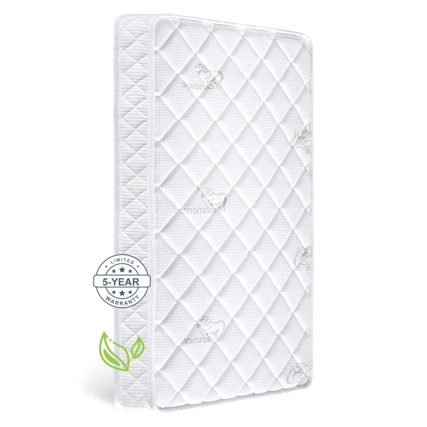 Premium Crib & Toddler Mattress,100% Knitted Fabric, Premium Fleece Surface-Hypoallergenic, 5