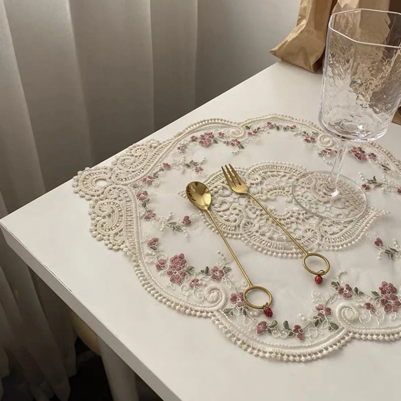 Vintage Lace Placemat Table for Home, Accessory