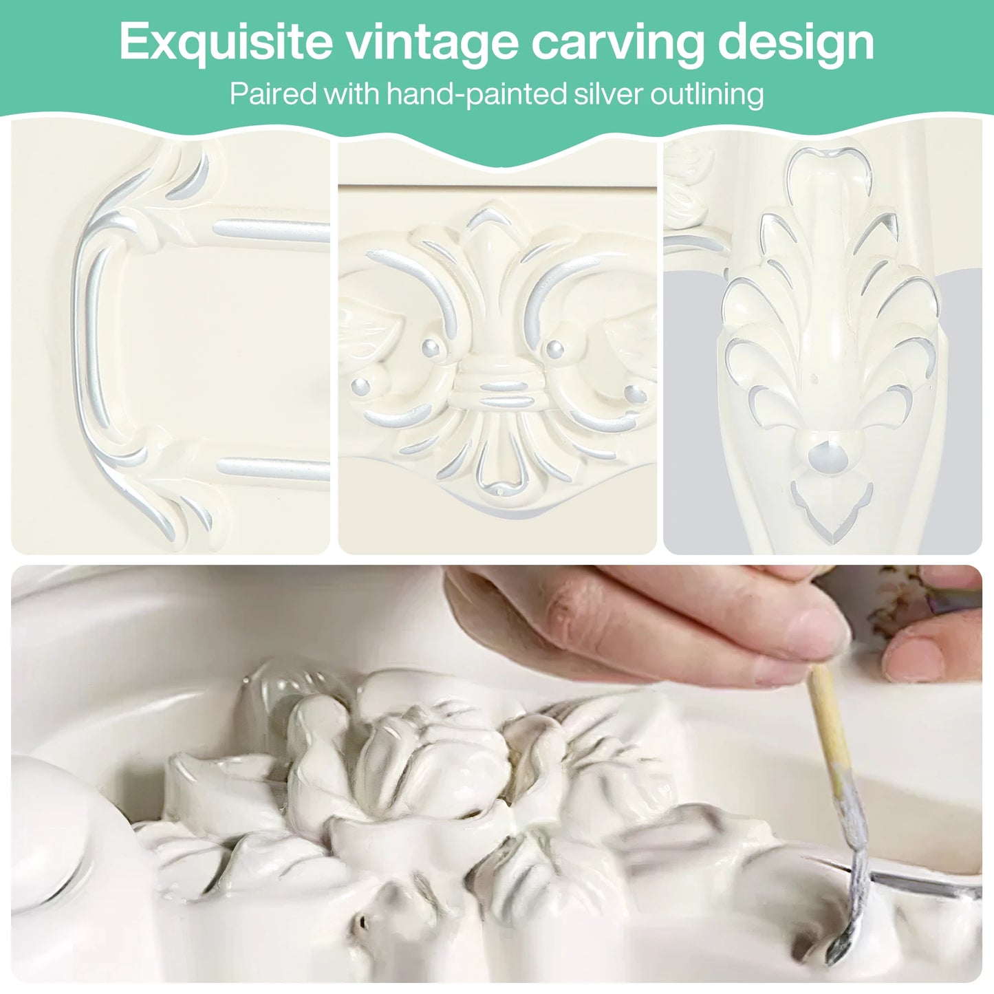 Tribesigns Two Drawer Nightstand End Table For Bedroom Living Room