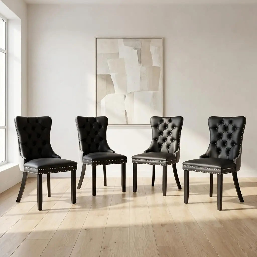 Modern Tufted Upholstered Dining Chairs Set of 4, Olive Green Velvet Dining Room Chair with Metal Legs, Sillas de, Customized