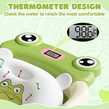 Baby Bath Tub with Bath Cushion Foldable Bathtub with Thermometer Shower Cap Shower Brush for Newborn and Toddler 0-36 Months