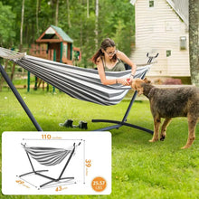 Gyroor Adjustable Stand Hammock - 600lb Capacity Stylish Hammock Bed with Storage Bag for Outdoor Relaxation
