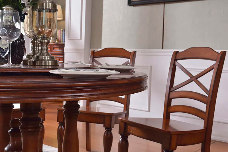 Round Dining Table Dining Table And Chair Set For 6 Furniture Living Room Dining Table Set Wood Chair
