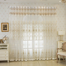 Embroidered Window Curtain With Luxurious 3D Embroidery Bedroom Living Room
