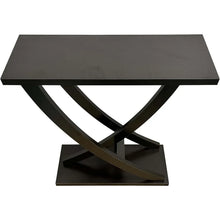 Wood Narrow Console Entryway Table With Curved Intersecting Legs
