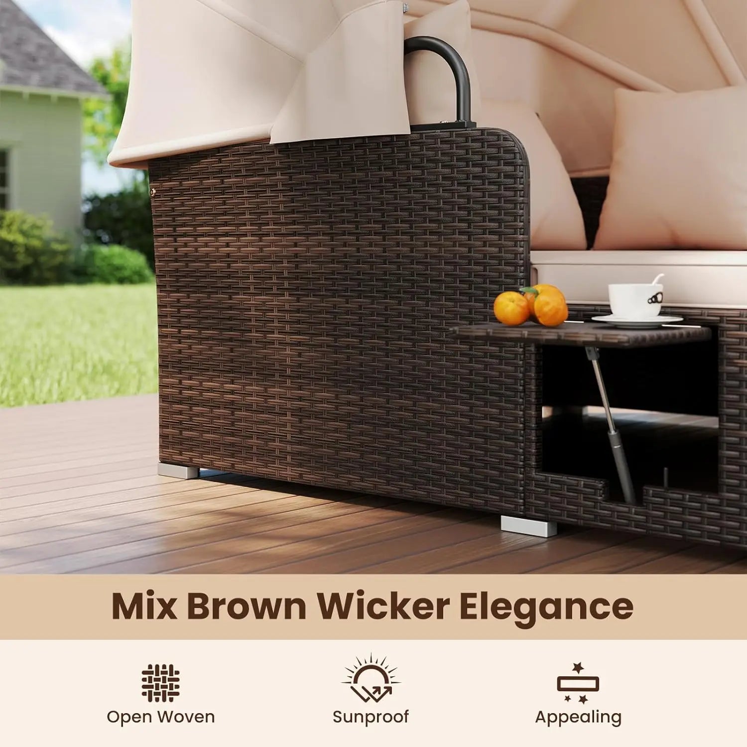 Luxury outdoor garden furniture for backyard spaces